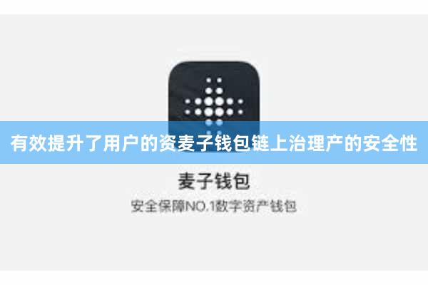 有效提升了用户的资麦子钱包链上治理产的安全性