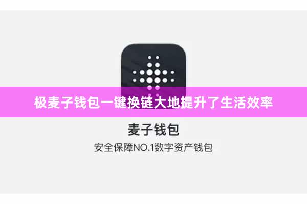 极麦子钱包一键换链大地提升了生活效率